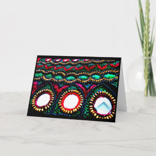 Tarjeta Embroideria india