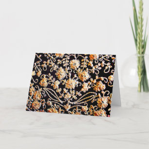 Tarjeta Embroideria india