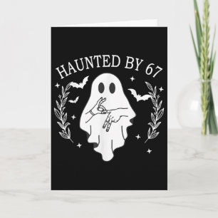 Tarjeta Embrujado Seis Siete 6 7 Meme 67 Mano de Esqueleto