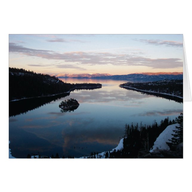 Tarjeta Emerald Bay, Lake Tahoe (Anverso (Horizontal))