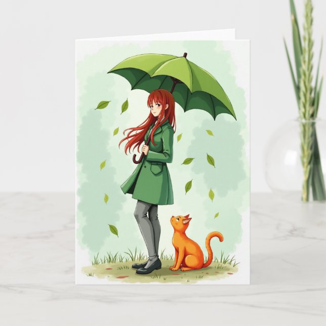Tarjeta Emerald Rain Cat Companion Card (Anverso)
