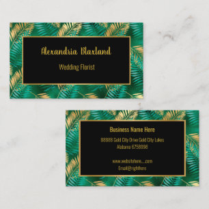 TARJETA EMERALD TROPICAL PALM BUSINESS