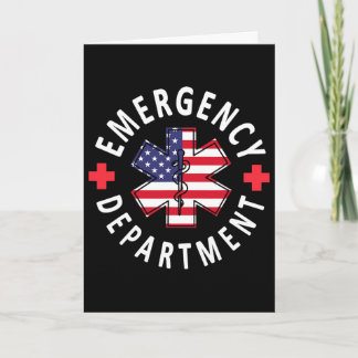 Tarjeta Emergency Department 4th Of July Usa Emergency Roo
