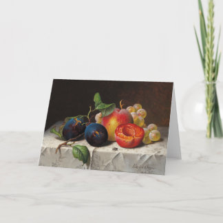 Tarjeta Emilie Preyer: Frutas y mosca
