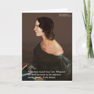 Tarjeta Emily Bronte "Souls Same" Cita de amor Regalos y T