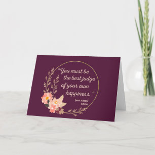 Tarjeta Emma De Jane Austen Cita I - Estilo Cuto