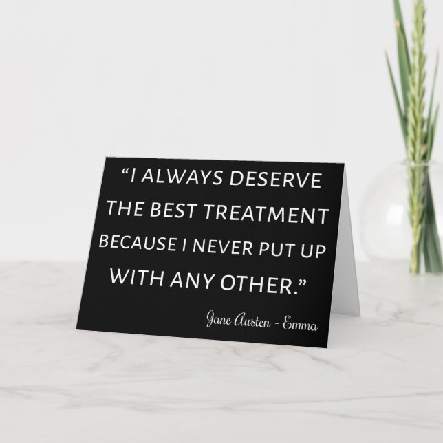 Tarjeta Emma De Jane Austen Cita II (Anverso)