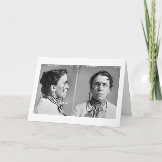 Tarjeta Emma Goldman - anarquista, 1911 (Anverso)