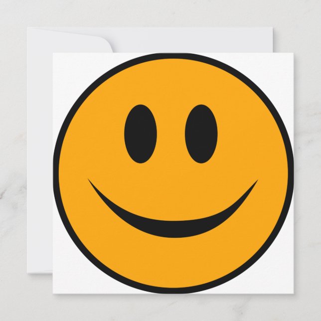 Tarjeta Emoji Cara Sonriente (Anverso)