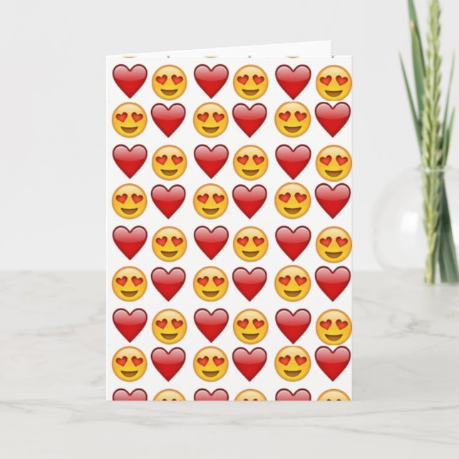 Tarjeta emoji de amor (Anverso)