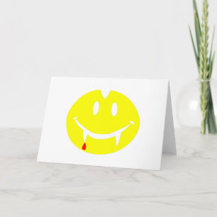 Tarjeta emoji de vampiro dracula