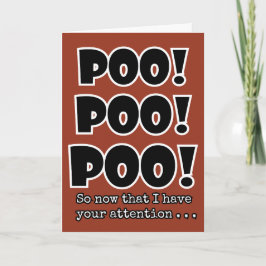 Tarjeta EMOJI POOP divertido POO lindo broma niños cumplea