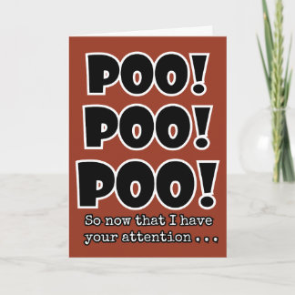 Tarjeta EMOJI POOP divertido POO lindo broma niños cumplea