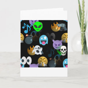 Tarjeta emojis de halloween