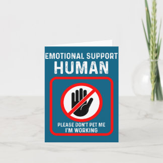 Tarjeta Emotional Support Human Halloween Costume Hallowee