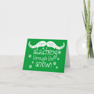 Tarjeta empapando la nieve