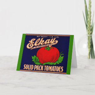 Tarjeta  Empaquetado sólido Elkay de los años 1930