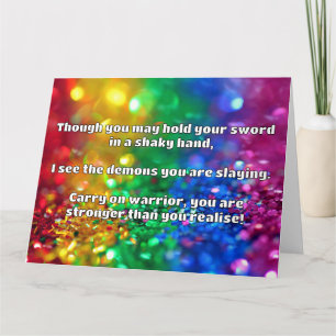 Tarjeta Empath Warrior Positive Citation Animation