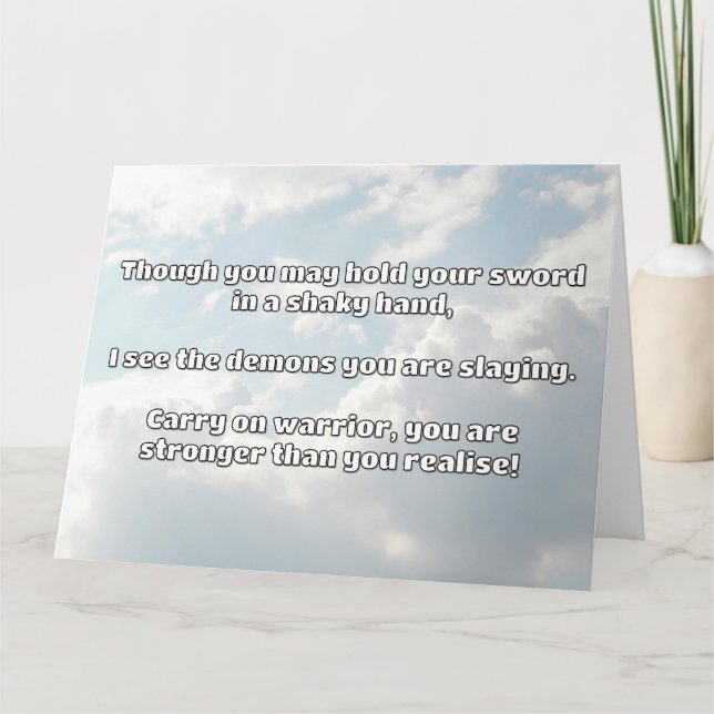 Tarjeta Empath Warrior Positive Citation Animation (Anverso)