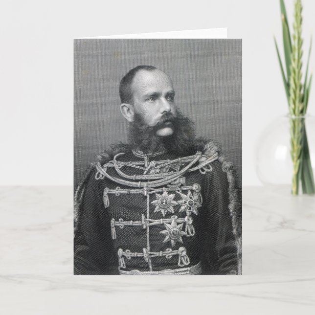 Tarjeta Emperador Francisco José I de Austria (Anverso)
