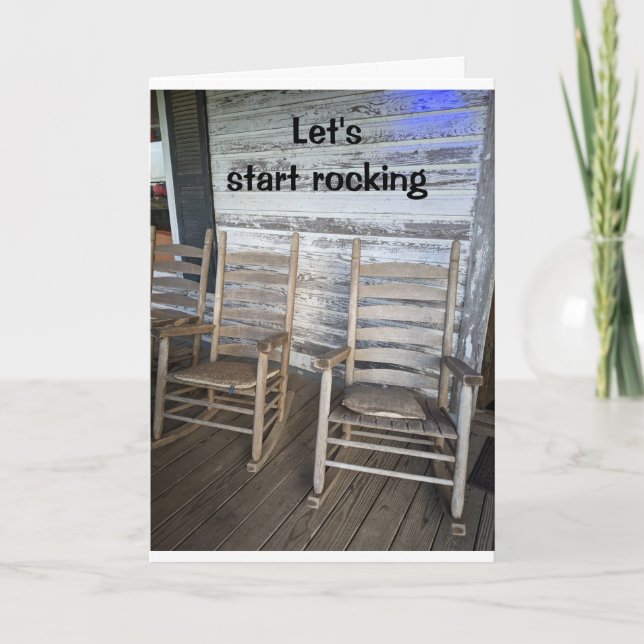 Tarjeta EMPEZEMOS A "ROCKING" "60th BIRTHDAY" WISH Card (Anverso)