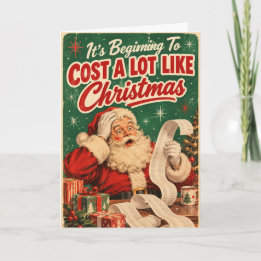 Tarjeta Empieza a Costar Mucho Como la Navidad
