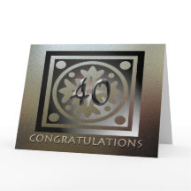 Empleado BIG 40 Aniversario Elegante Golden