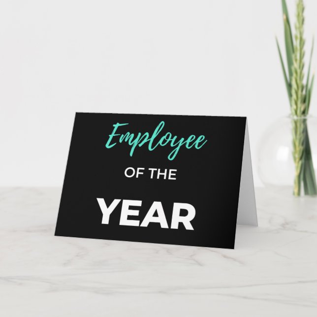 Tarjeta Employee Of The Year (Anverso)