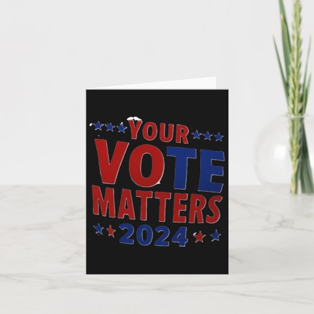 Tarjeta Empoderar su voto de voz en las elecciones de 2024 (Anverso)