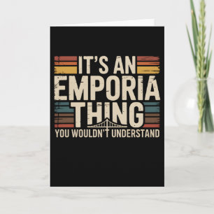 Tarjeta Emporia Kansas Es una Cosa de Emporia Retro Ciudad