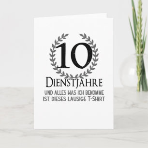 Tarjeta Empresa de Aniversario de la Compañía Empleados de