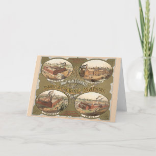 Tarjeta Empresa de fabricación Whitman & Barnes.