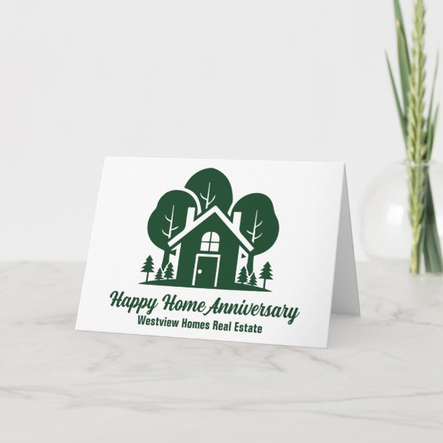 Tarjeta Empresa inmobiliaria Green Forest House Marketing (Anverso)