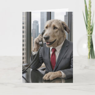 Tarjeta Empresario irlandés Wolfhound