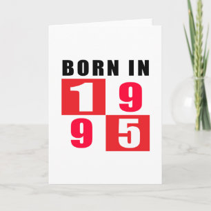 Tarjeta En 1995 diseños llevados del cumpleaños