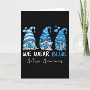Tarjeta En Abril Nosotros Llevamos Azul Gnome Coincidencia