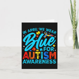 Tarjeta En Abril Usamos Azul Para Concienciar Sobre El Aut