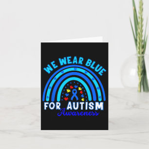 Tarjeta En Abril Usamos Conciencia Sobre El Autismo Azul N