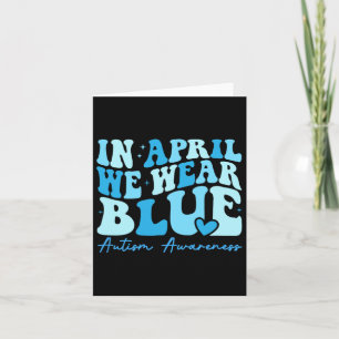 Tarjeta En Abril Usamos La Conciencia Del Autismo Azul