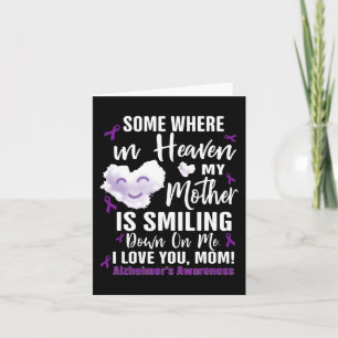 Tarjeta En algún lugar del cielo mi madre está sonriendo
