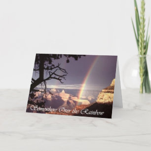 Tarjeta En alguna parte sobre el arco iris