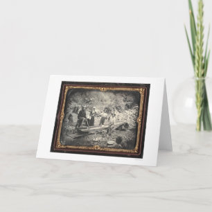 Tarjeta En barranco castaño, 1852 de José Blaney