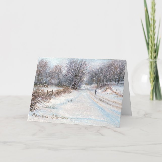 Tarjeta en blanco "aislamiento de invierno" (Anverso)