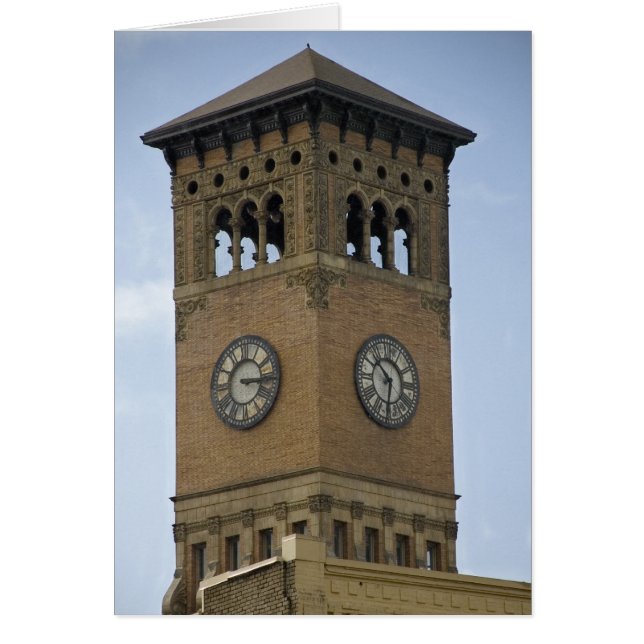 Tarjeta en blanco al ayuntamiento de Tacoma (Frente)