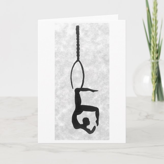 Tarjeta en blanco: Artista de aro (Anverso)