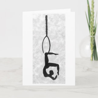 Tarjeta en blanco: Artista de aro