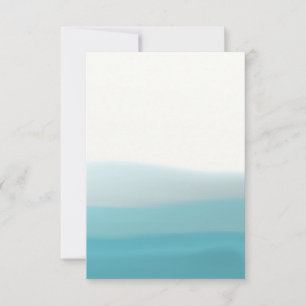 Tarjeta en blanco azul con tinte de inmersión