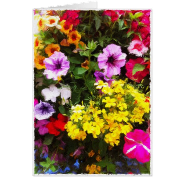 Tarjeta en blanco colgante de la cesta (Frente)