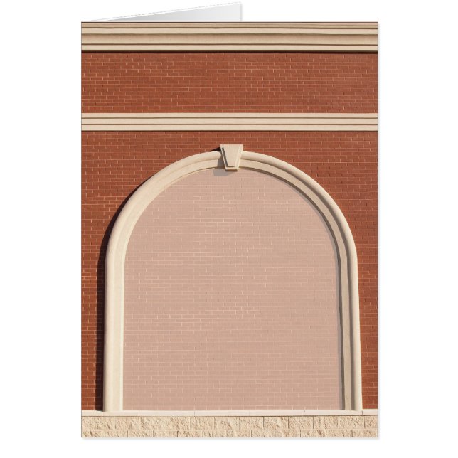 Tarjeta en blanco con borde arquitectónico (Frente)