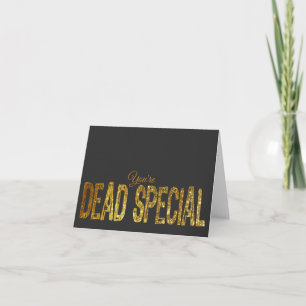 Tarjeta en blanco con efecto Purpurina especial "E